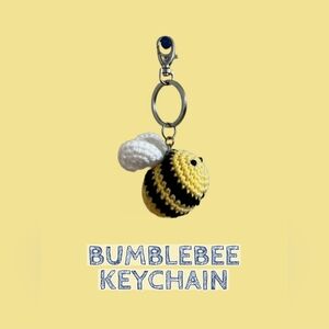 Handmade Bumblebee Keychain - Yellow and Black